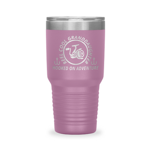 Reel Cool Granddaughter - Polar Camel 30oz engraved tumbler, front view, Light Purple