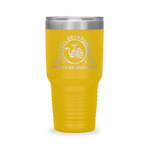 Reel Cool Granddaughter - Polar Camel 30oz engraved tumbler, front view, Yellow