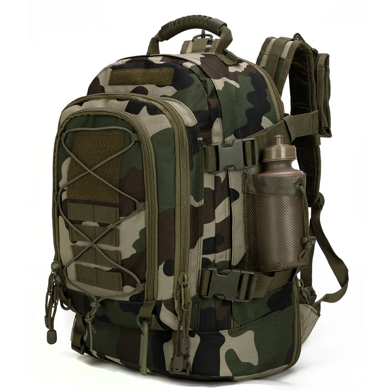 65L Expandable Outdoor Backpack with MOLLE-Style Gear Storage | AGG Gear