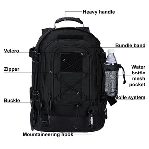 65L Expandable Outdoor Backpack with MOLLE-Style Gear Storage | AGG Gear