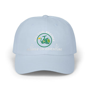 REEL COOL BROTHER embroidered dad cap - Light Blue - front view