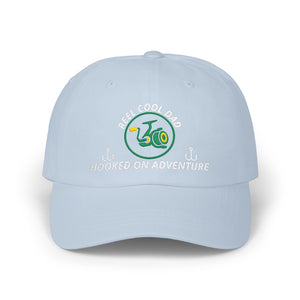 REEL COOL DAD embroidered dad cap - Light Blue - front view