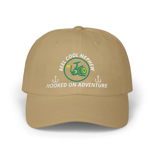 REEL COOL NEPHEW embroidered dad cap - Khaki - front view